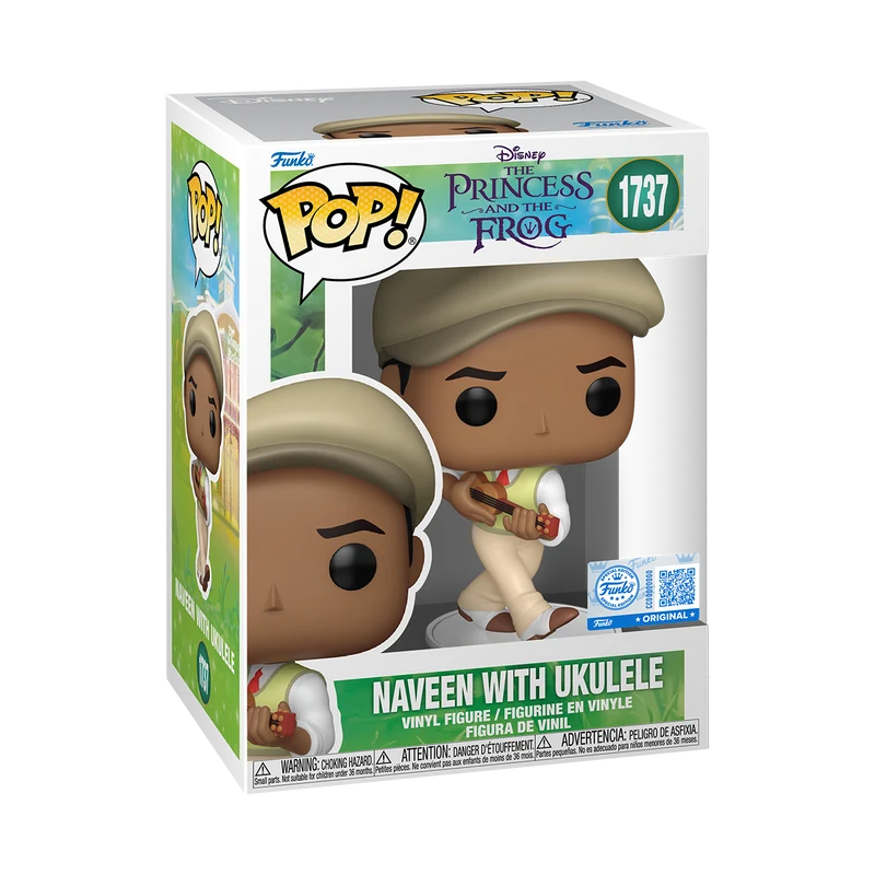 Funko Pop Disney: La Princesa y El Sapo - Naveen con Ukulele