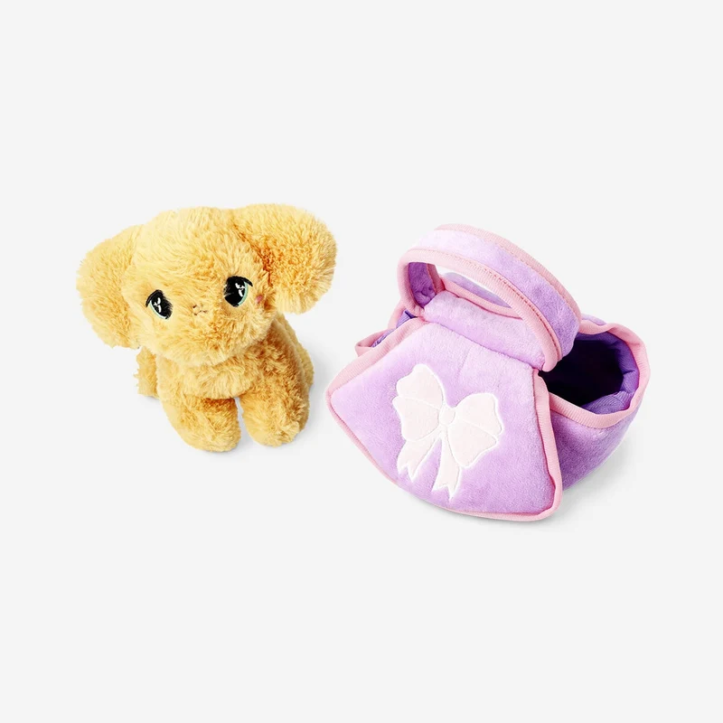 Plush toy - Brown dog in bag