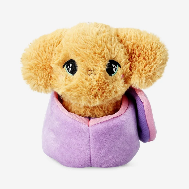 Plush toy - Brown dog in bag
