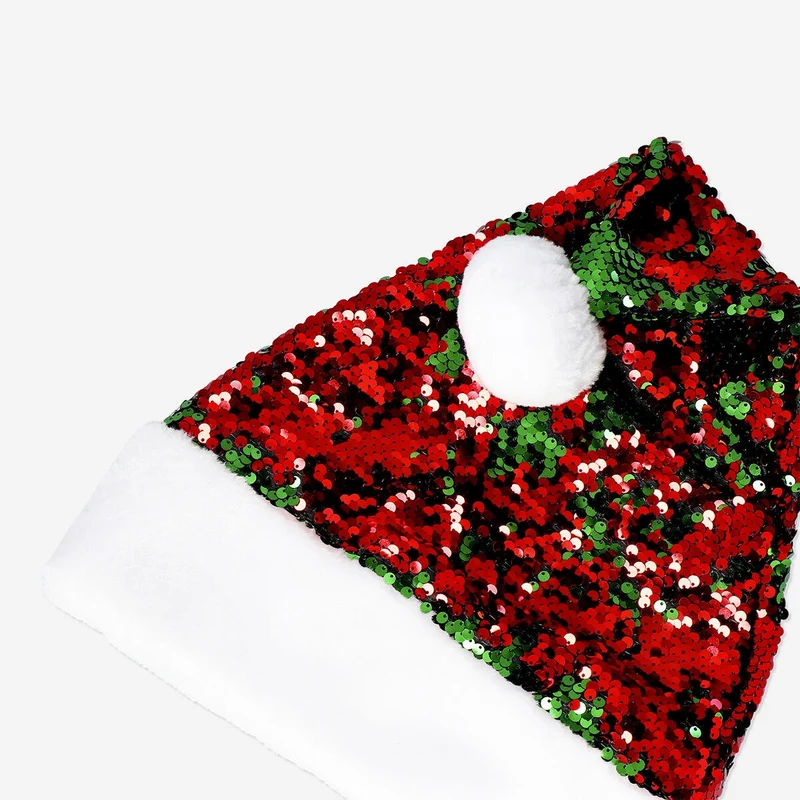 Elf hat with sequins - For adults