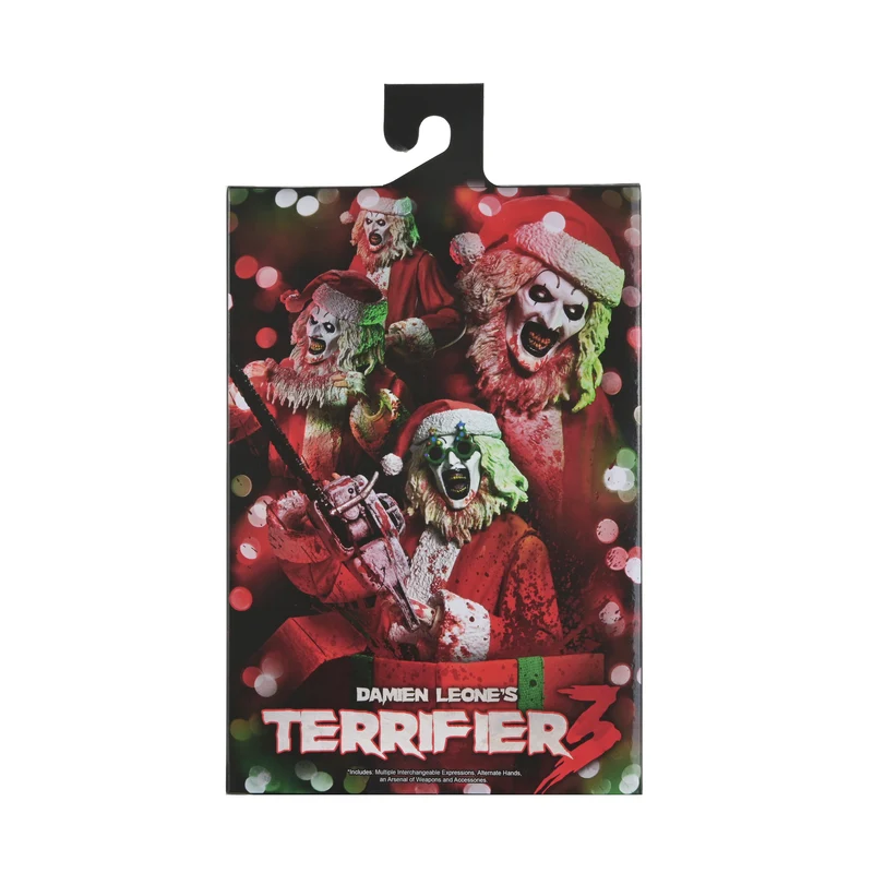 NECA Figura de Accion Ultimate: Terrifier 3 - Santa Suit Art the Clown Bloody Version 7 Pulgadas