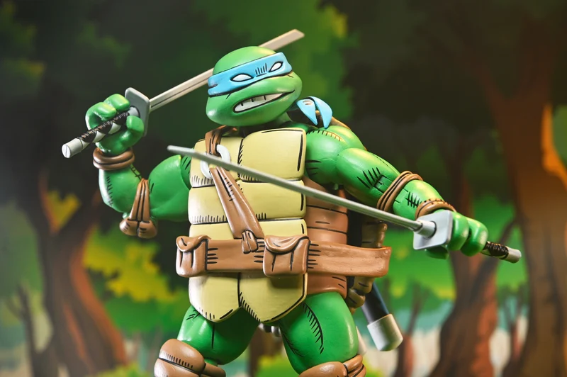 NECA Figura de Accion Ultimate: TMNT x Usagi Yojimbo - Leonardo 7 Pulgadas