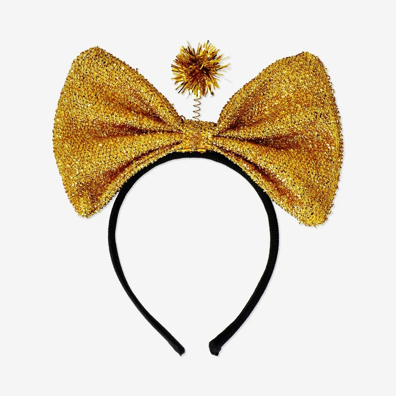 Hairband with gold bow