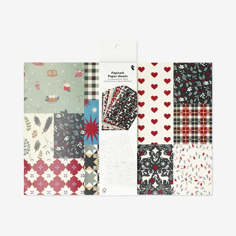 Paper sheets for Christmas crafting