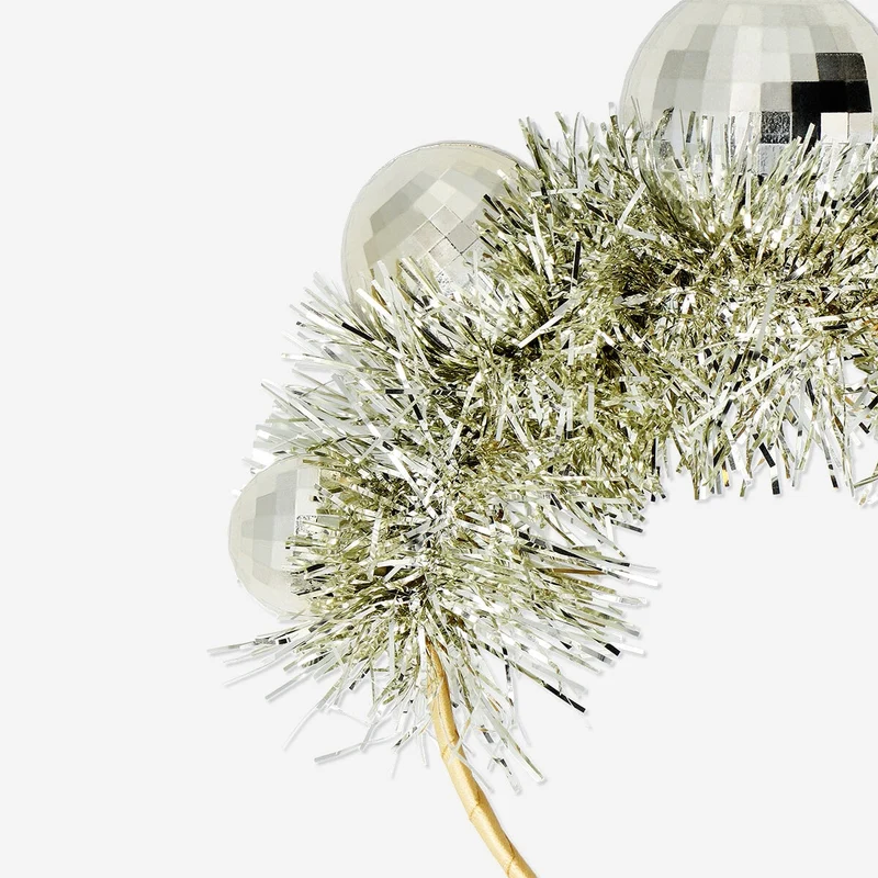 Hairband with gold disco balls