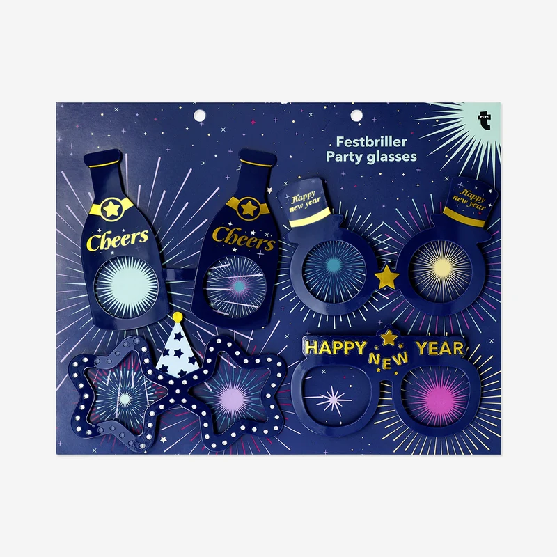 Set of party glasses - 4 pcs