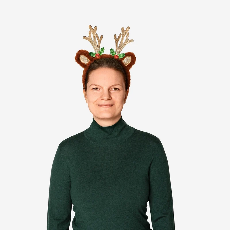 Soft reindeer antlers hairband - For adults