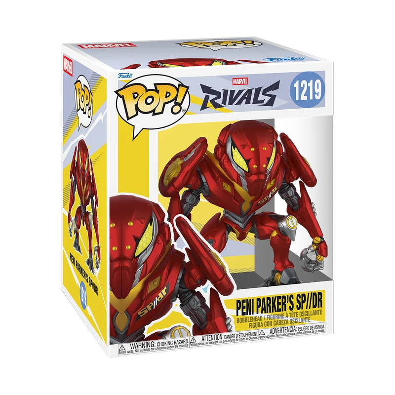 Funko Pop Super: Marvel Rivals - Peni Parker con mecha 6 Pulgadas