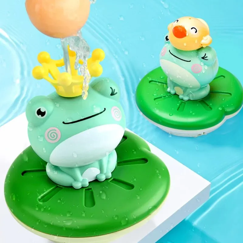 Electric Spray Water Bath Toy, Floating Frog Sprinkler for Kids