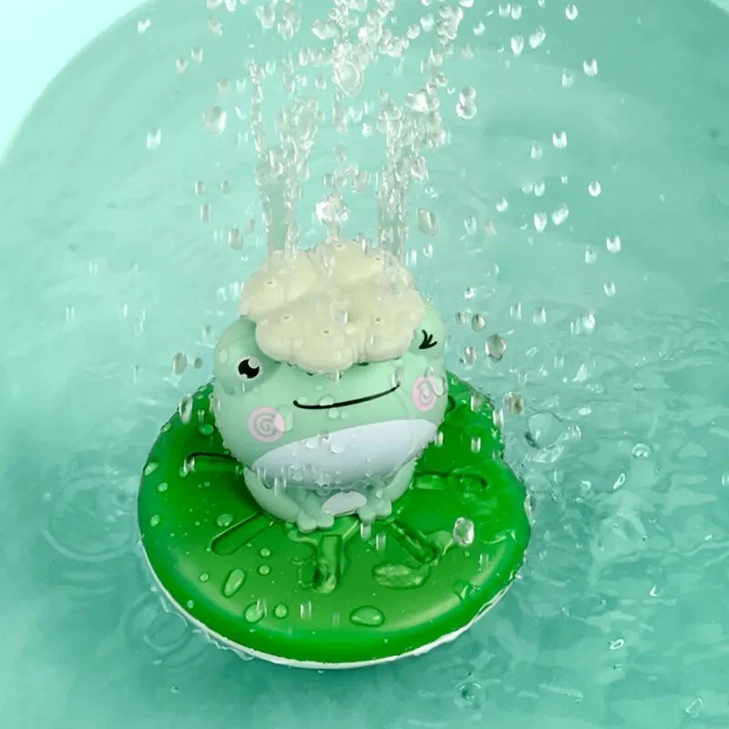 Electric Spray Water Bath Toy, Floating Frog Sprinkler for Kids