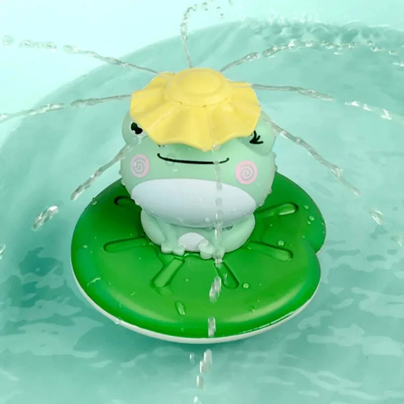 Electric Spray Water Bath Toy, Floating Frog Sprinkler for Kids