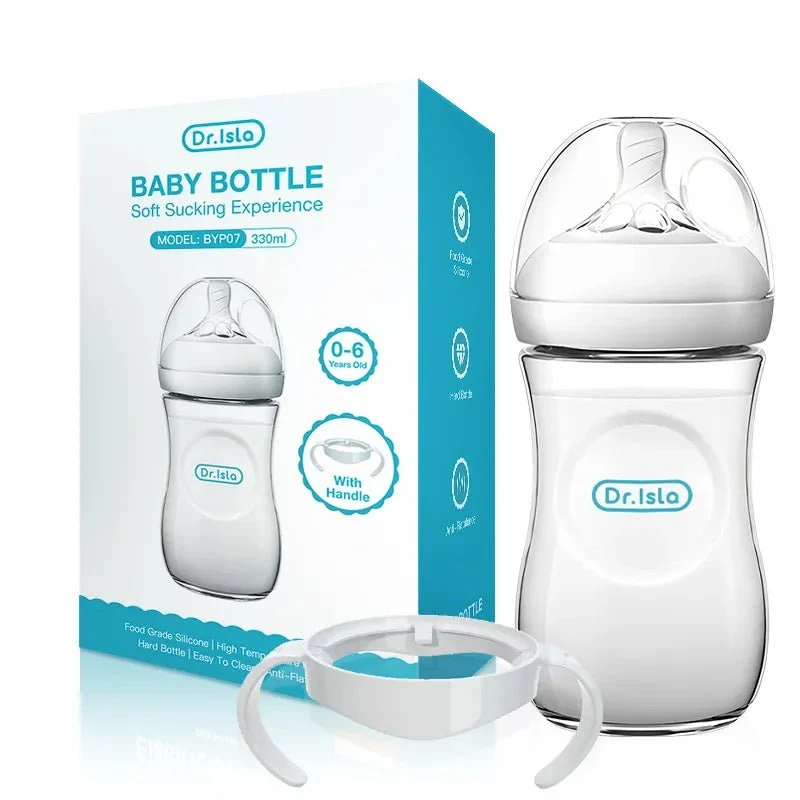 Dr.isla BPA-Free Baby Bottle - 150ml/330ml, Drop-Resistant