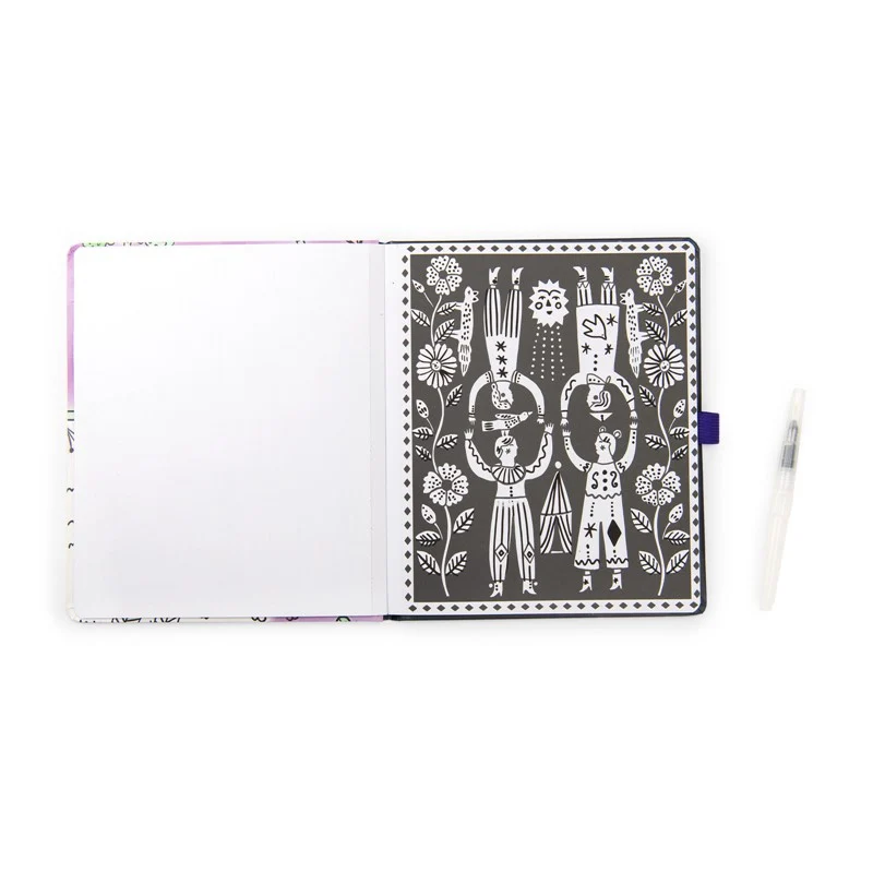Cuaderno colorear acuarela mágica Les Comètes filantes · Moulin Roty