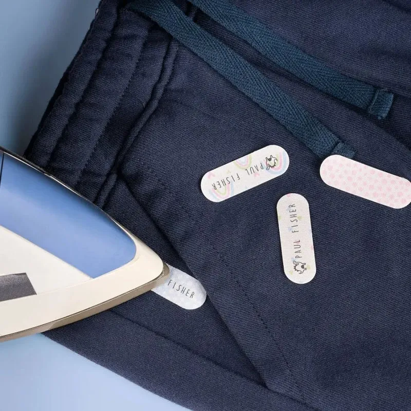 28 Etiquetas termoadhesivas cuño para ropa · Marky