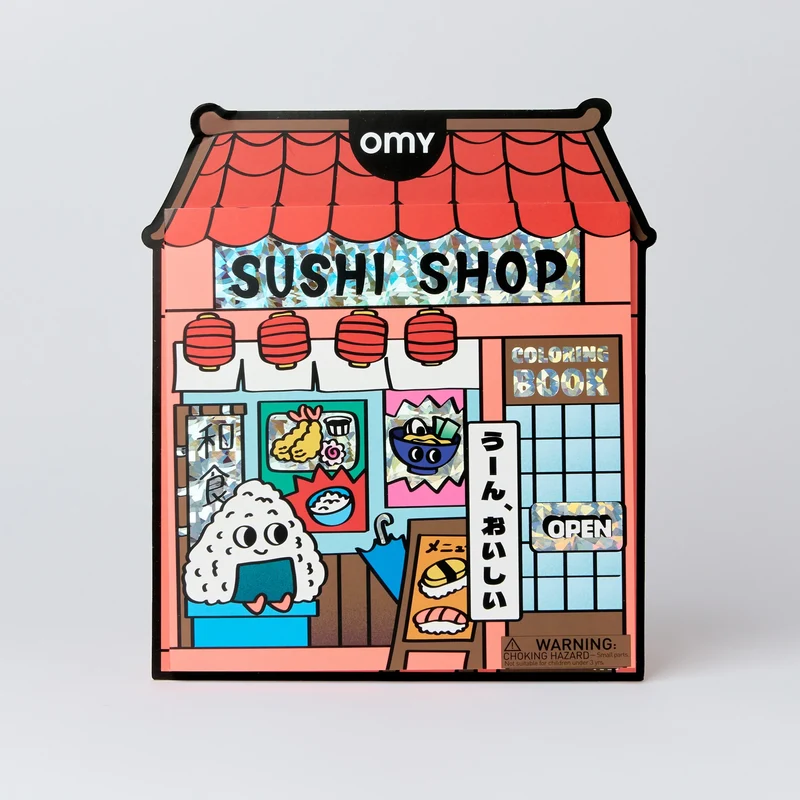 Libro Colorear Boutique Sushi Shop · OMY