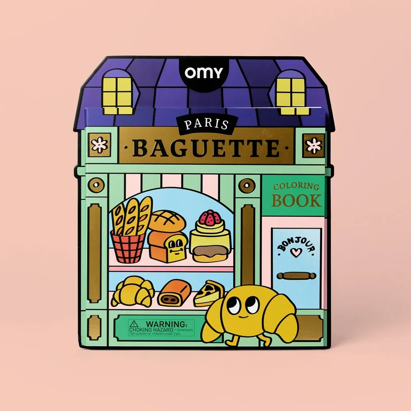 Libro Colorear Boutique French Baguette · OMY