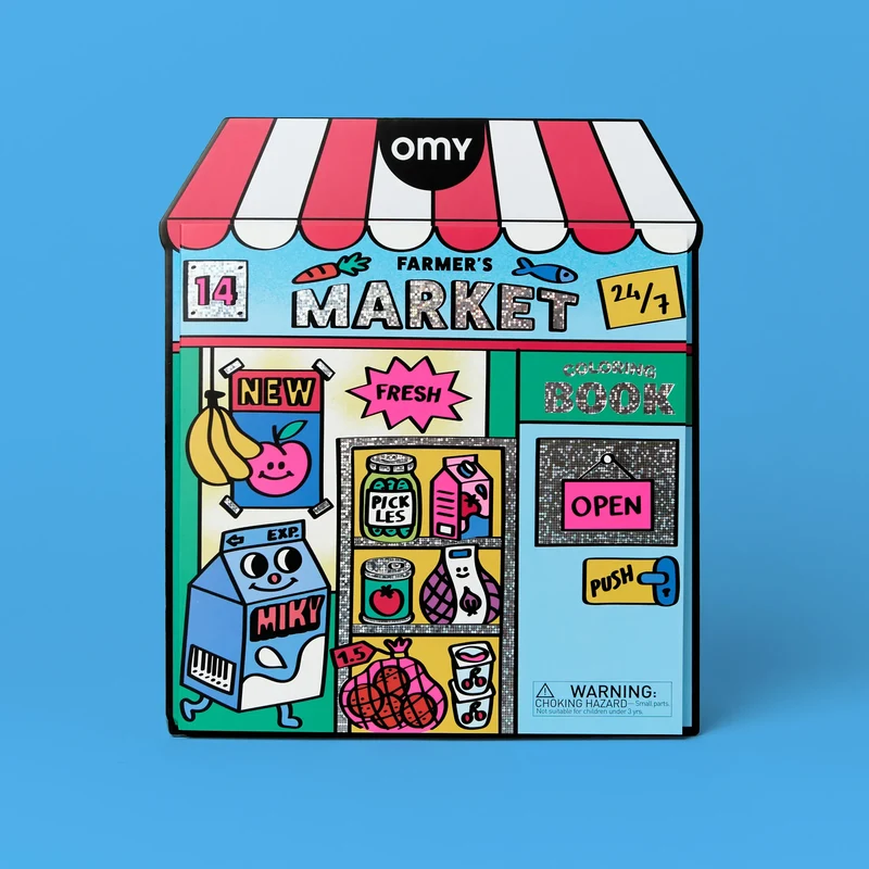 Libro Colorear Boutique Farmer Market · OMY