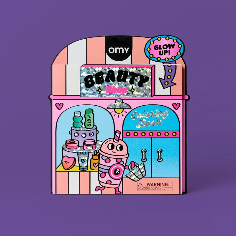 Libro Colorear Boutique Beauty Shop · OMY