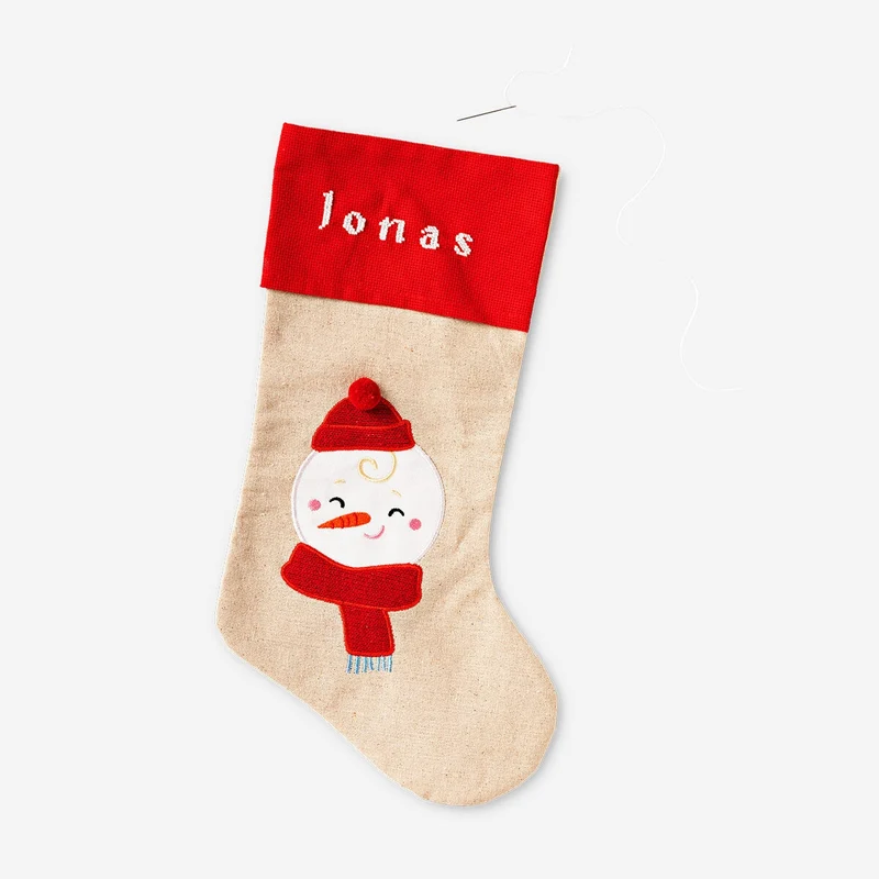 DIY embroidered stocking