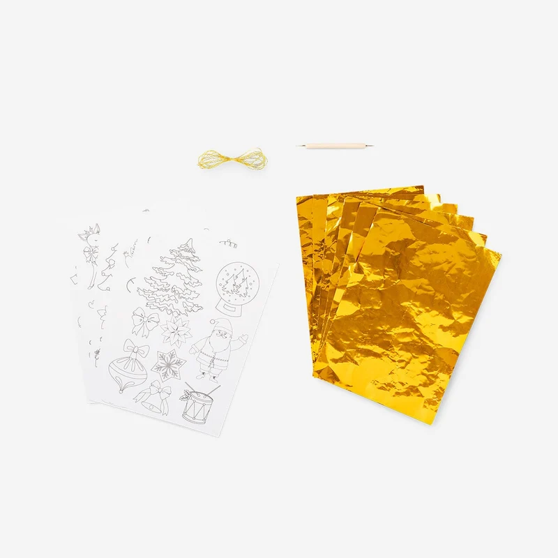 DIY foil embossing ornaments