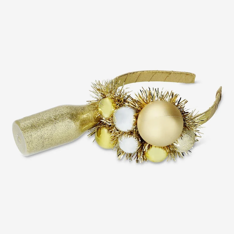 Champagne bubbles hairband for adults