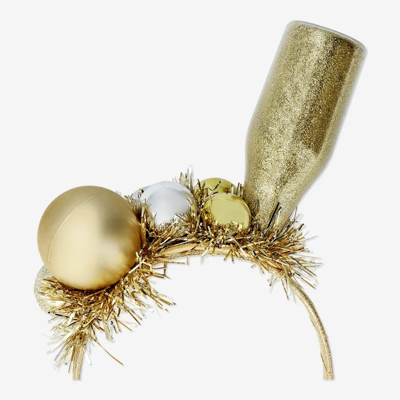 Champagne bubbles hairband for adults