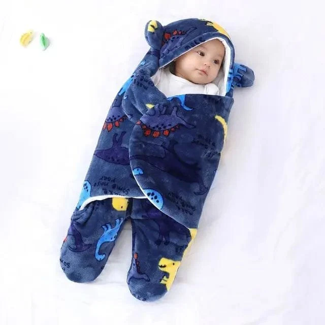 Thick Fleece Newborn Sleep Bag with Cotton Lining