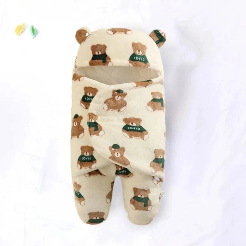 Thick Fleece Newborn Sleep Bag with Cotton Lining