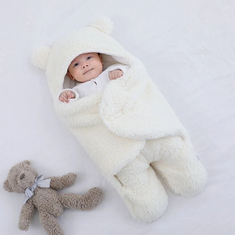 Thick Fleece Newborn Sleep Bag with Cotton Lining