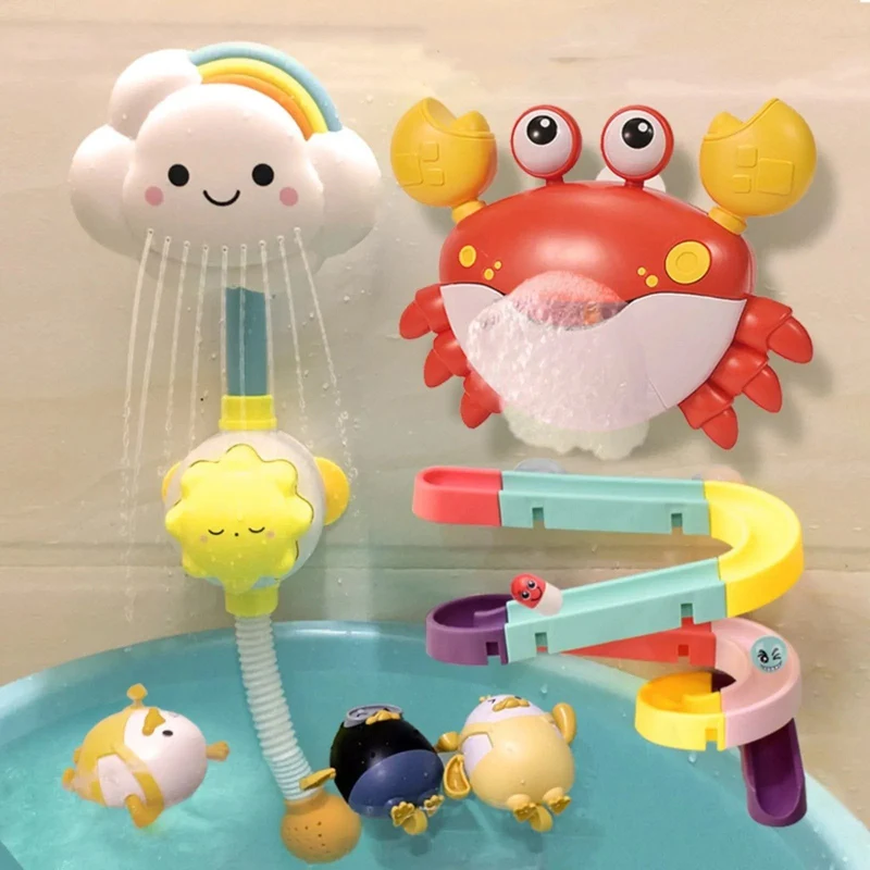 Swimming Water-Spraying Cloud & Flower Bath Toys for Kids