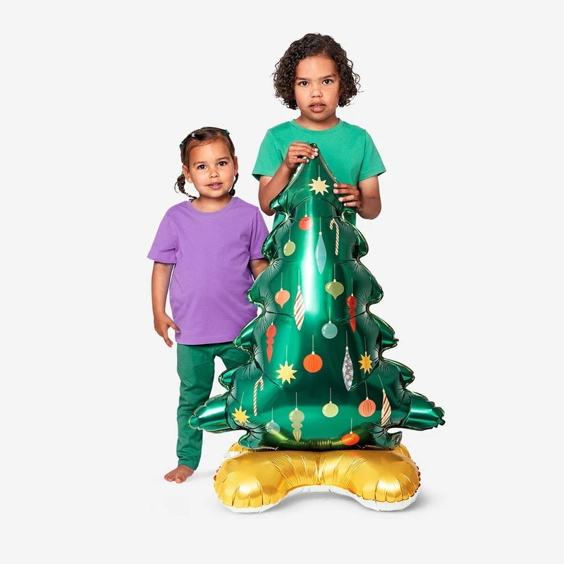 Standing Christmas tree as foil balloon - 29 cm