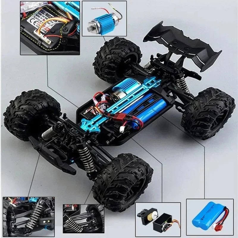 1:16 Scale High-Speed RC Car - 50km/h 4WD Monster Truck