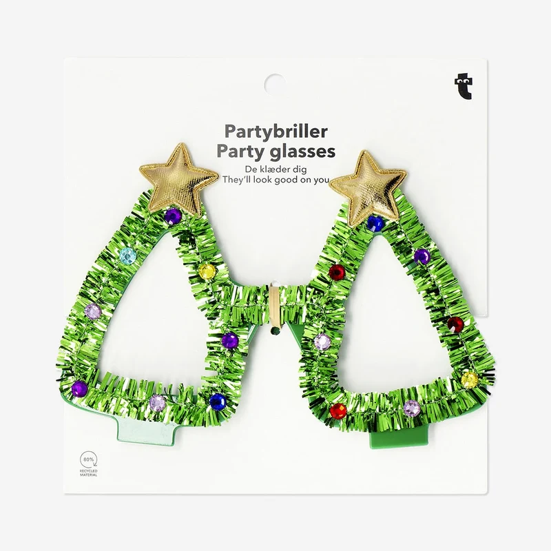 Christmas tree party glasses