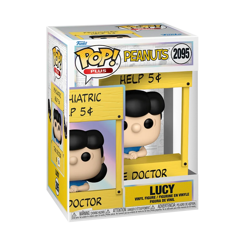 Funko Pop Plus: Peanuts - Lucy con Cabina Psiquiatrica