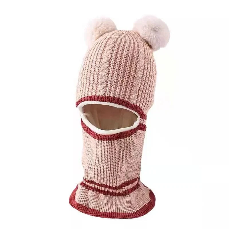 Warm Acrylic Baby Hat & Scarf Set - 2-5 Years, Ear Protection