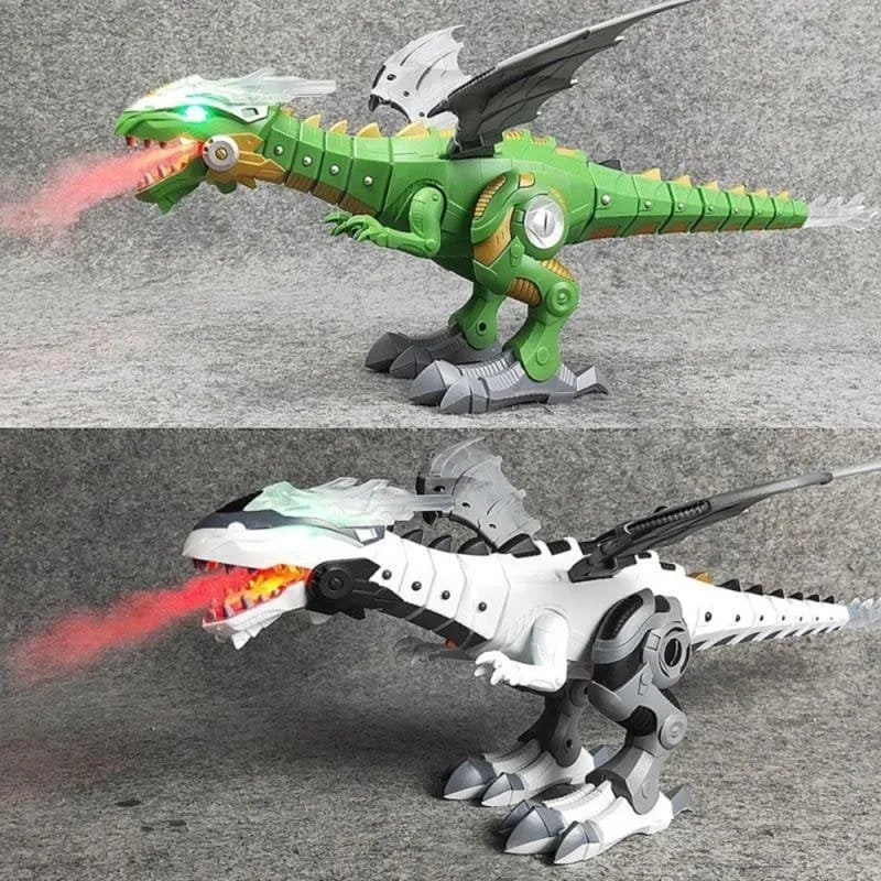 Walking Spray Dinosaur Robot With Light Sound Mechanical Dinosaurs Model Toys