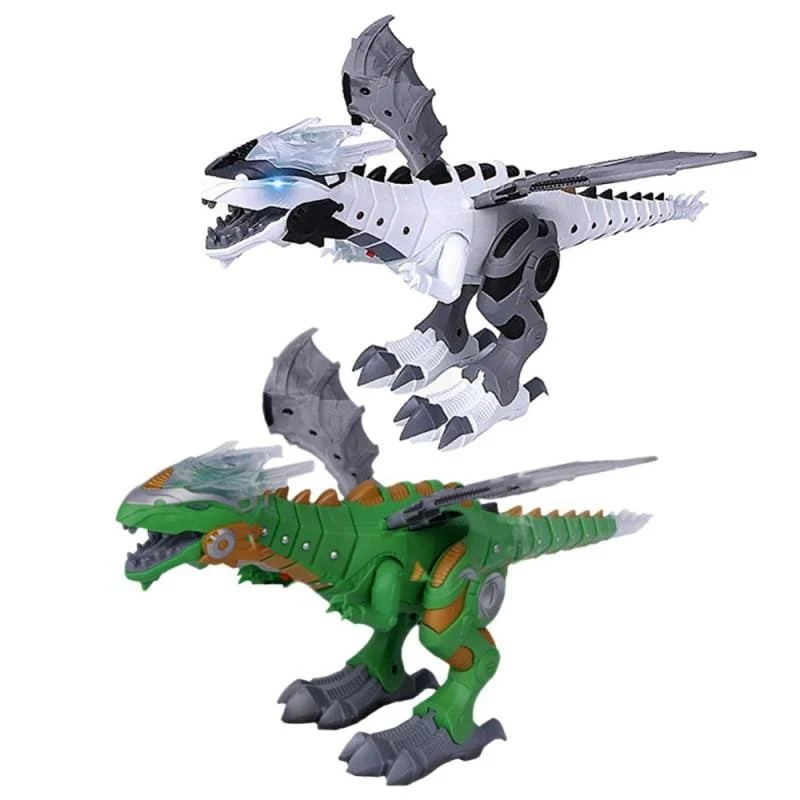 Walking Spray Dinosaur Robot With Light Sound Mechanical Dinosaurs Model Toys