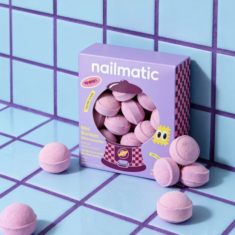 Mini bomba de baño Berry Bloom · Nailmatic