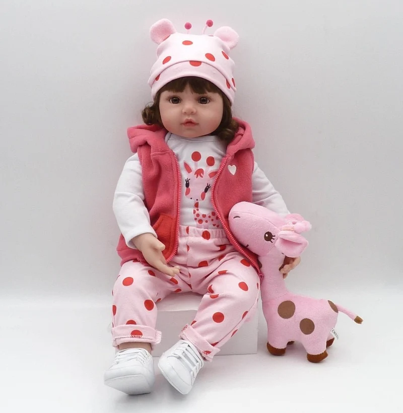 47cm soft silicone reborn toddler baby dolls