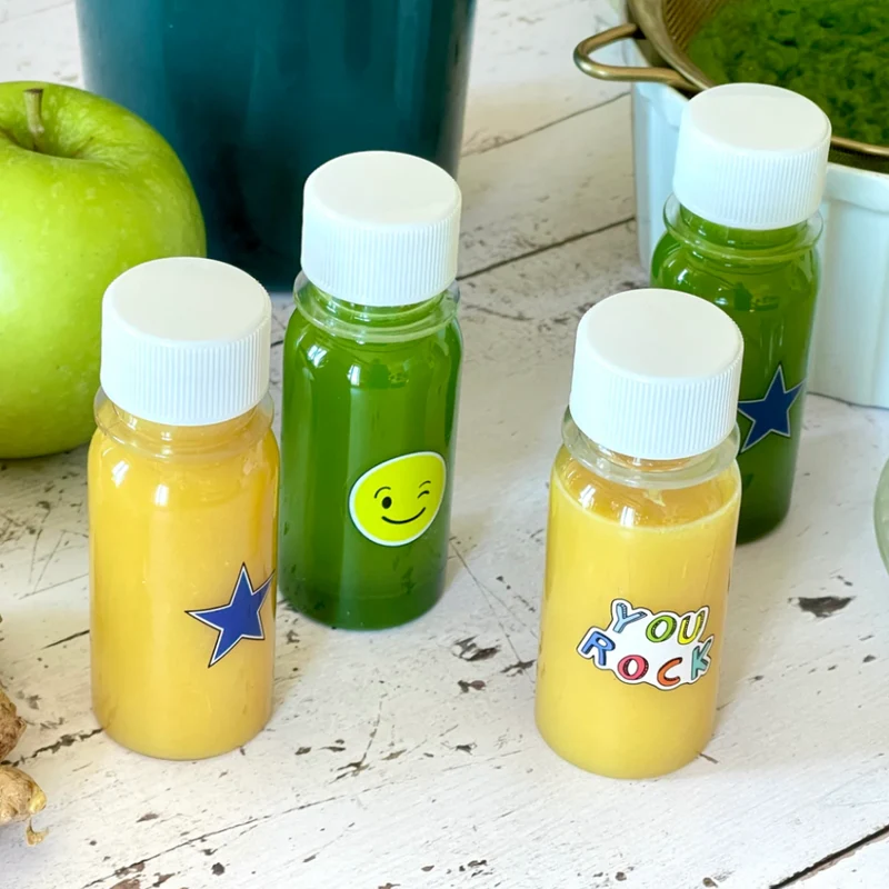 Pack 6 Botellas de zumo Mini Wellness 60ml.