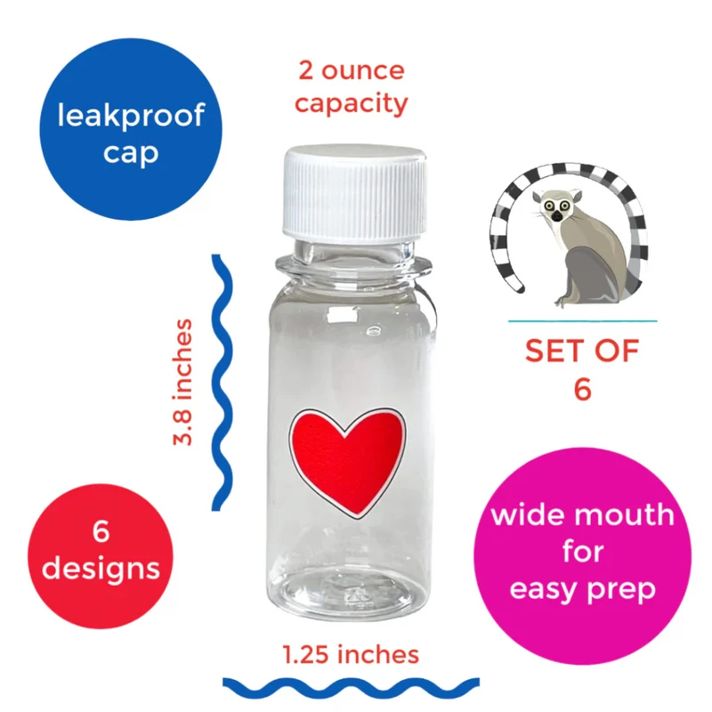 Pack 6 Botellas de zumo Mini Wellness 60ml.