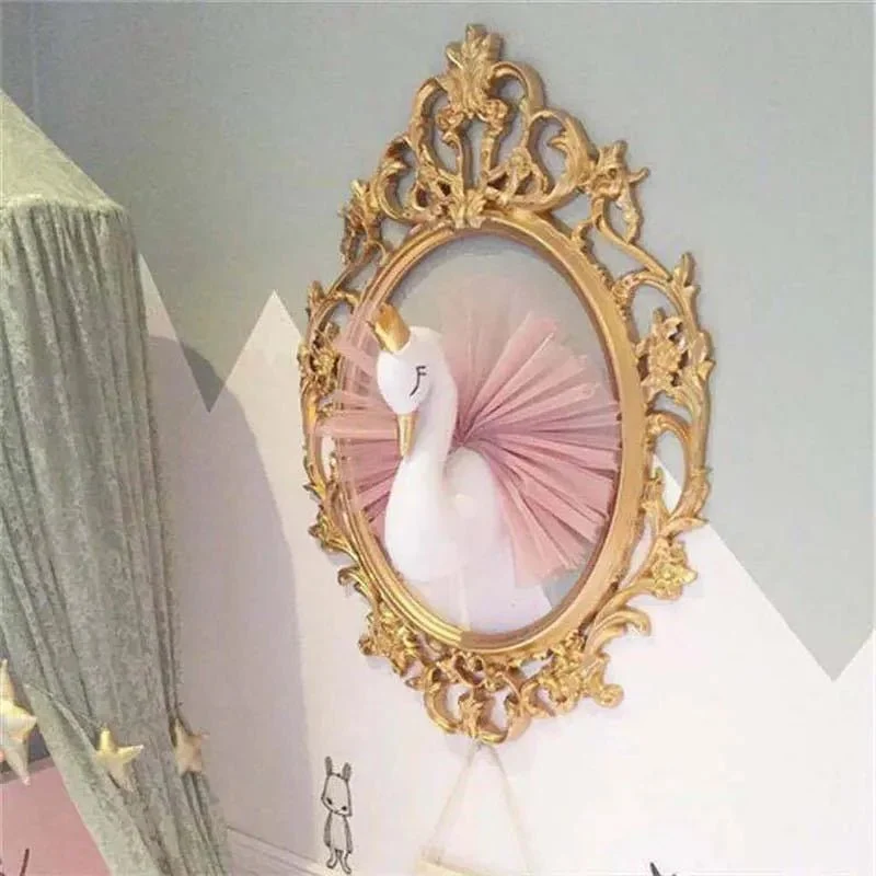 3D Stuffed Animal Heads Wall Decor - Baby Girl Nursery