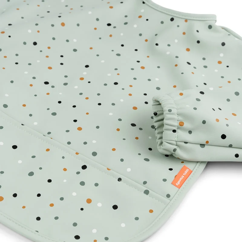 Babero con Mangas Happy Dots Blue · Done by Deer