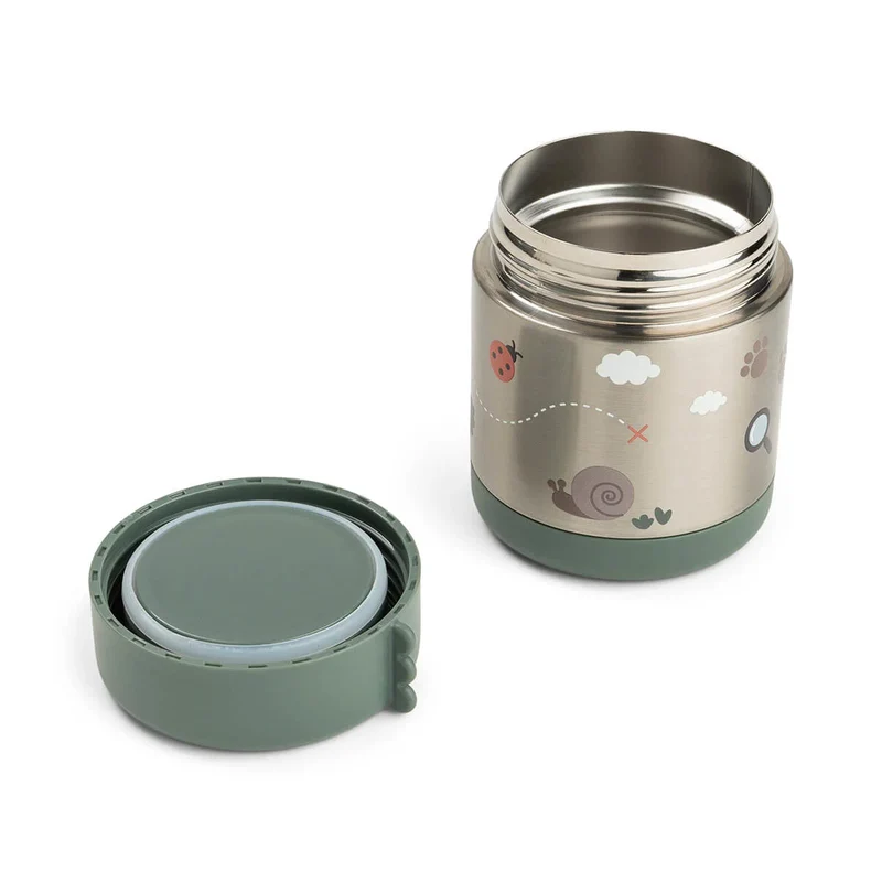 Tarro isotérmico Tiny trails Green 300 ml · Done by Deer