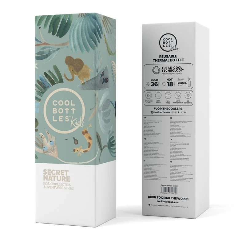 Botella Acero Secret Nature 260ml · Cool Bottles