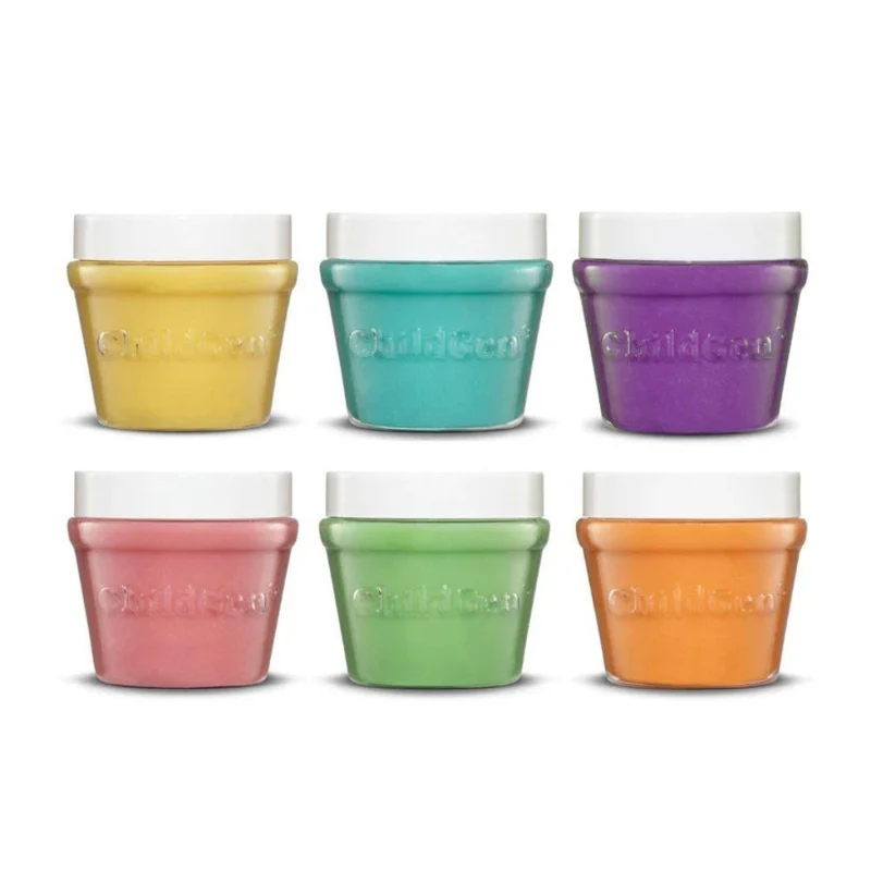 Set de 6 botes de plastilina natural 125 gr. colores pastel · ChildGen