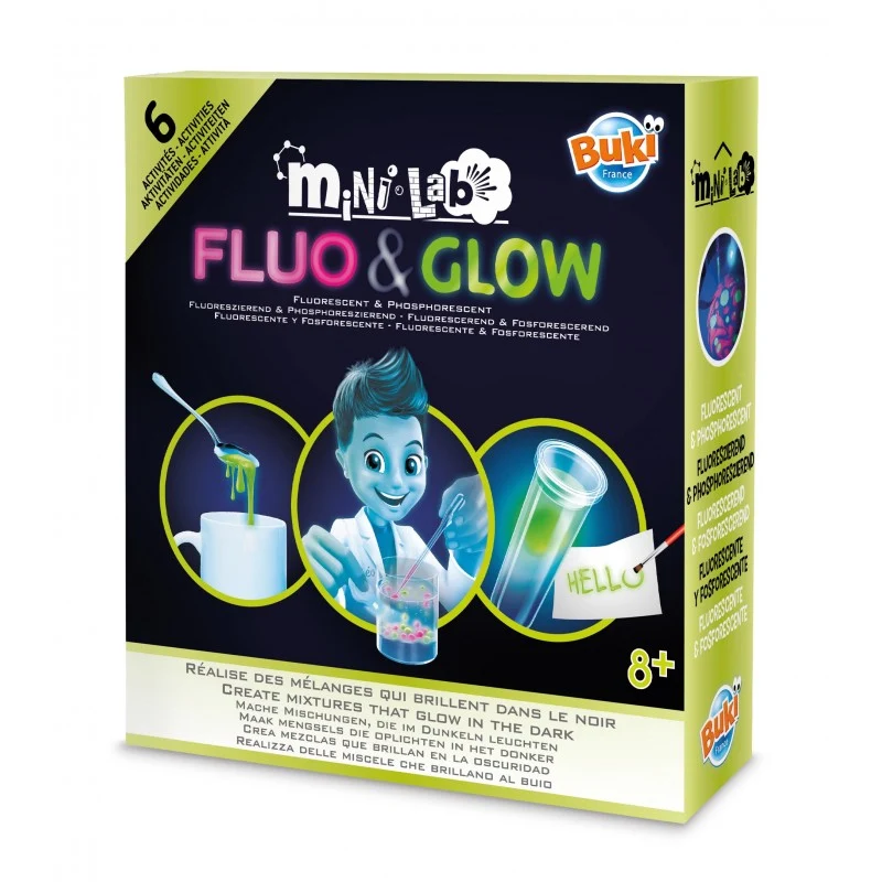 Mini laboratorio de fosforescencia y fluorescencia · Buki