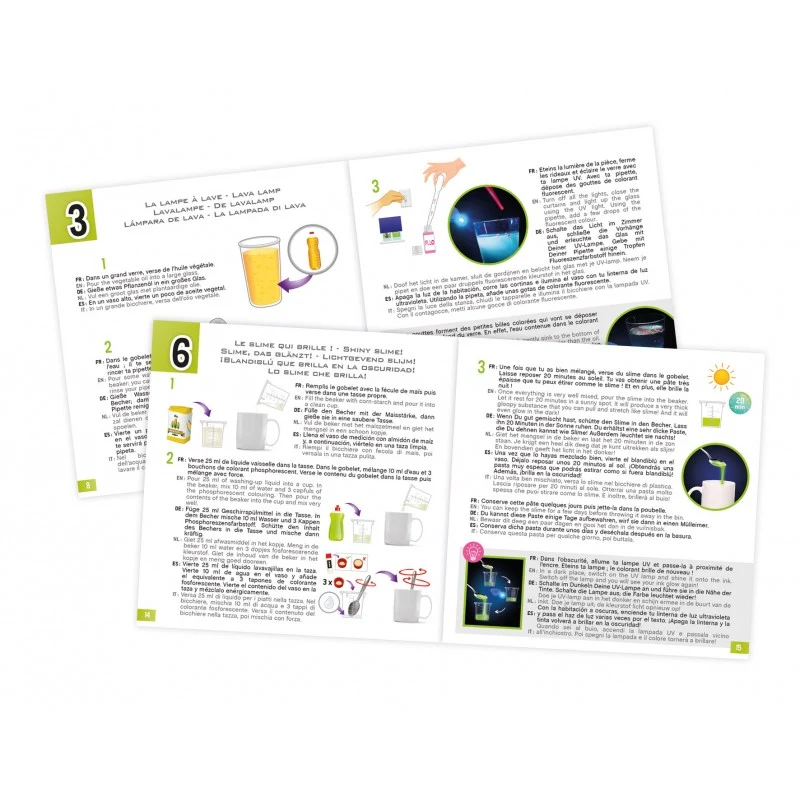 Mini laboratorio de fosforescencia y fluorescencia · Buki