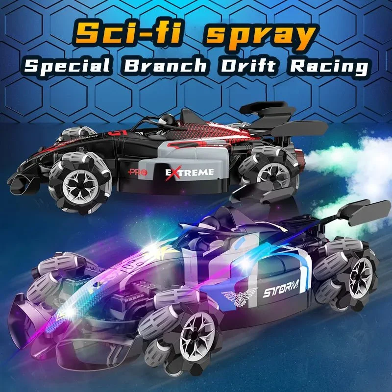 F2 RC Drift Car with Music, LED Lights, 2.4G, Gesture Control