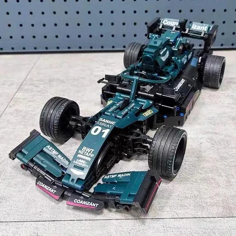 F1 Formula RC Racing Car, 1089pcs High-Tech Building Blocks Set